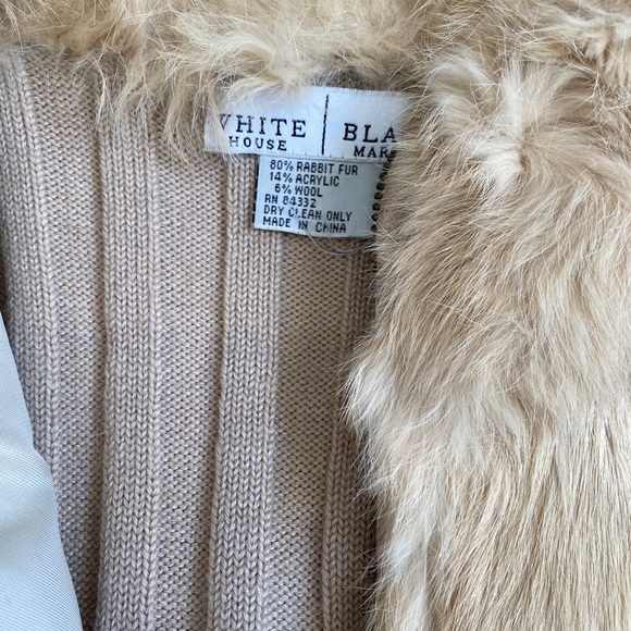 White House black market Tan fur vest - Picture 4 of 6